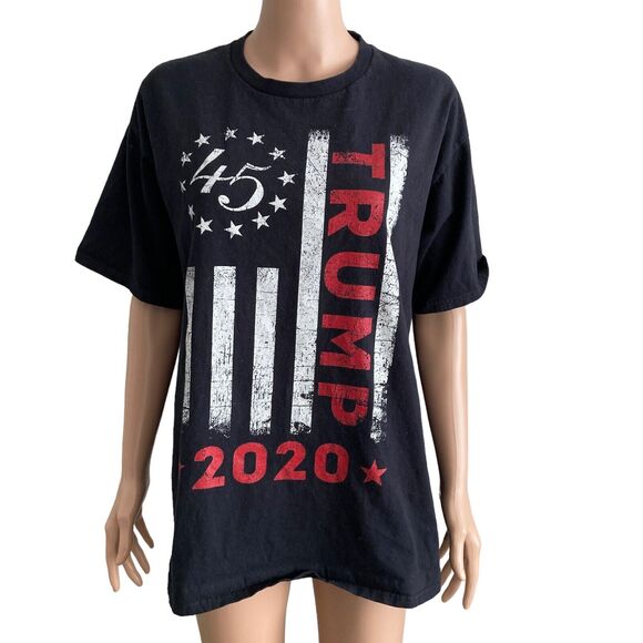 Trump 2020 Tshirt Mens Size XL American Flag Stretch Political Donald Trump - Picture 1 of 7